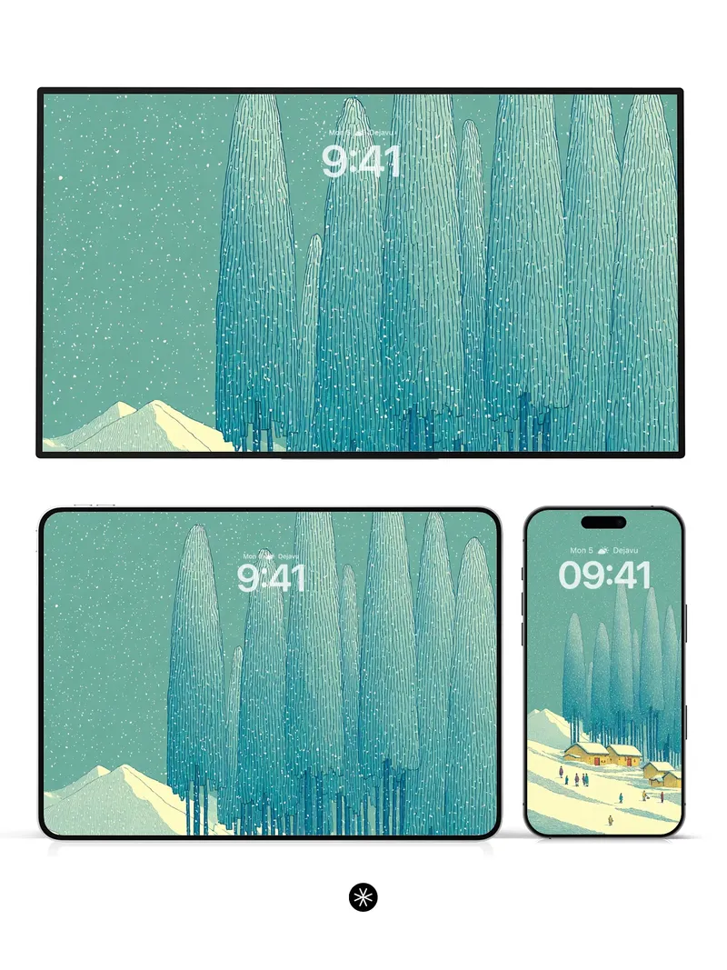 Winter Forest Cozy Wallpaper