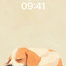 Serenity Pup Wallpaper with Gentle Hues wallpaper for iPhone, iPad & Mac