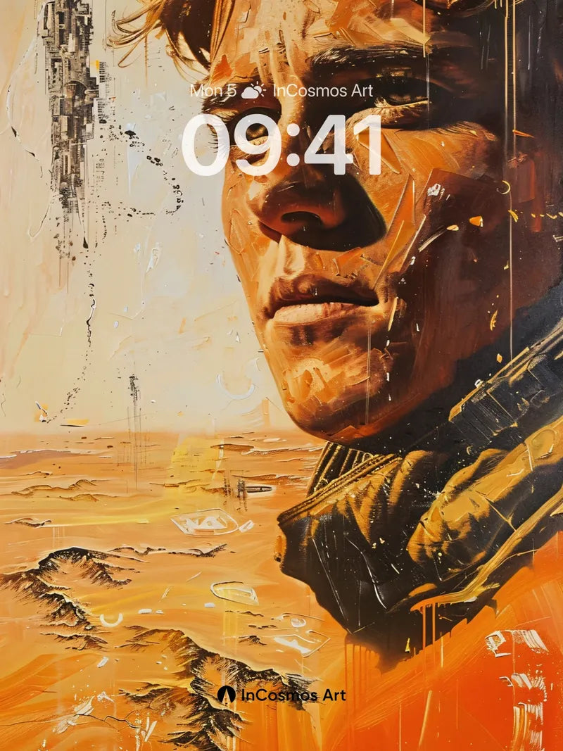 Desert Echoes Wallpaper with Fractured Light