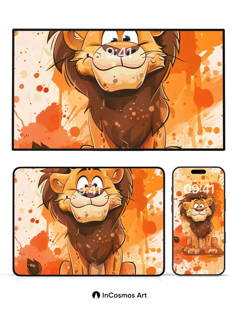 Playful Mane Wallpaper with Splash Canvas