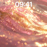 Golden Luminous Wallpaper with Floating Particles wallpaper for iPhone, iPad & Mac