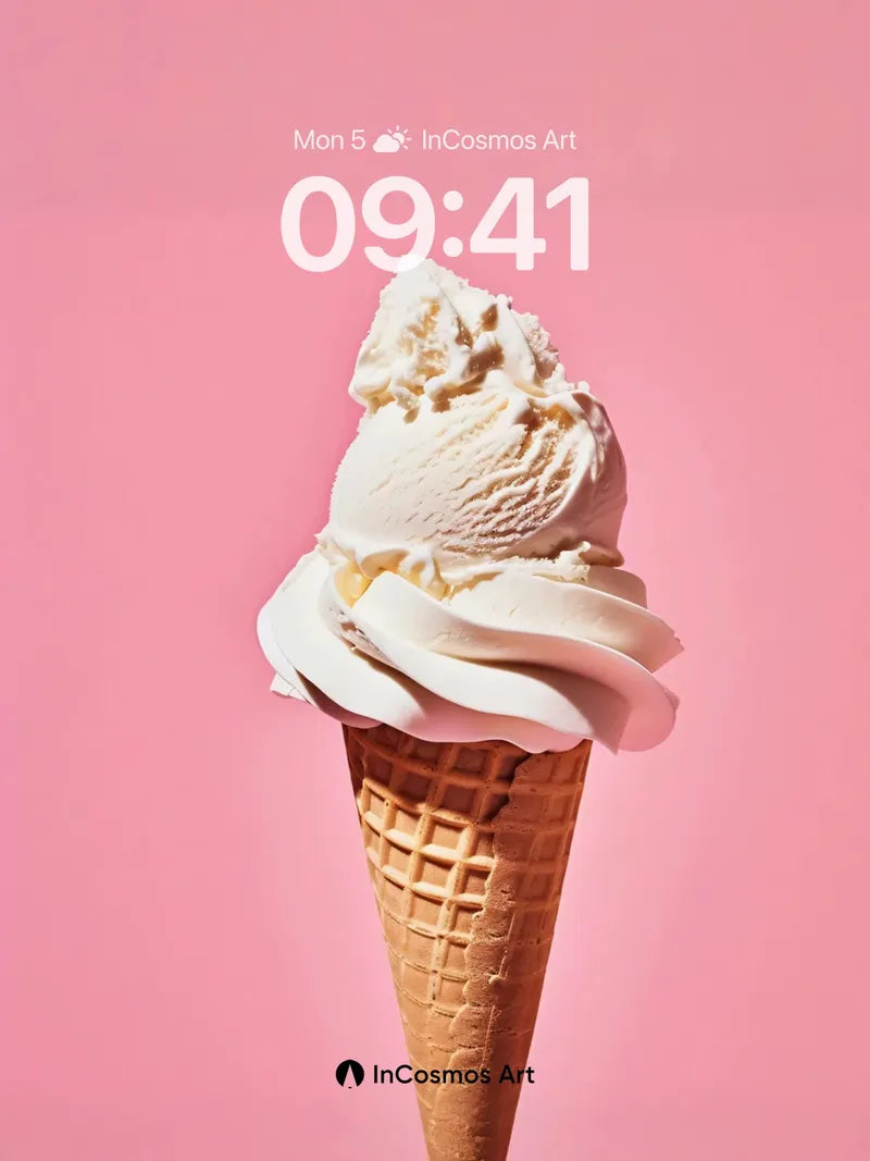 Velvet Swirl Wallpaper with Floating Cone