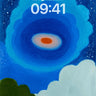 Midnight Bloom Wallpaper with Starry Halo wallpaper for iPhone, iPad & Mac