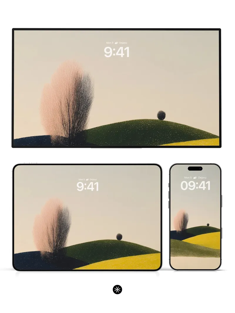 Pastel Hills Gradient Wallpaper