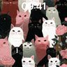 Whispering Feline Garden Wallpaper with Rose Hush wallpaper for iPhone, iPad & Mac