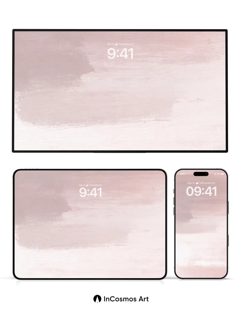 Blush Haze Wallpaper with Soft Gradient