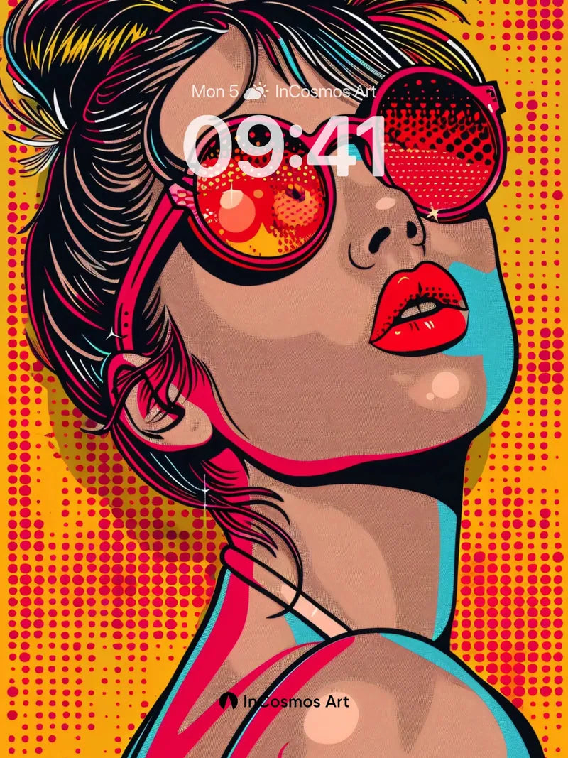 Pop Pulse Wallpaper with Electric Hair