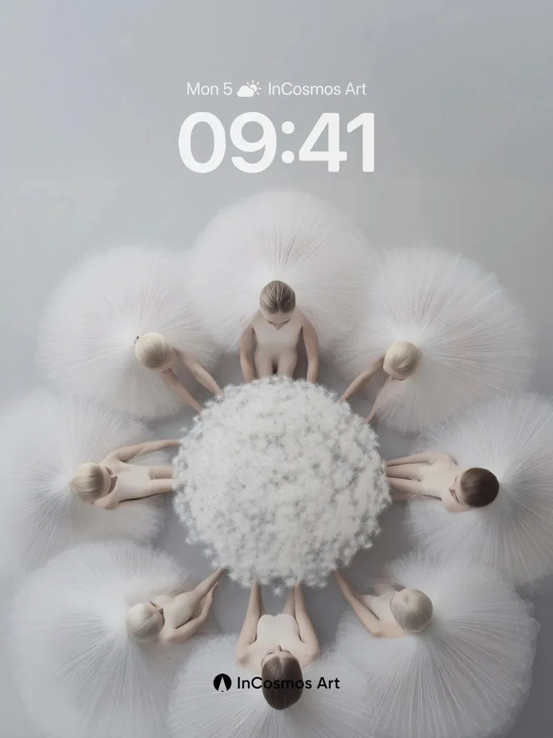 Serene Bloom Wallpaper with Dandelion Whispers