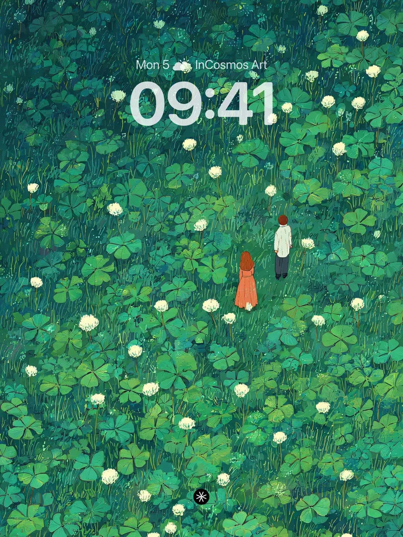 Lush Clover Field 4K Wallpaper for iPhone Lock Screen wallpaper for iPhone, iPad & Mac