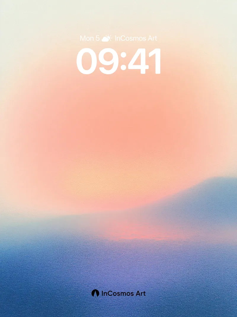 Serenity Horizon Wallpaper with Soft Gradient Hues