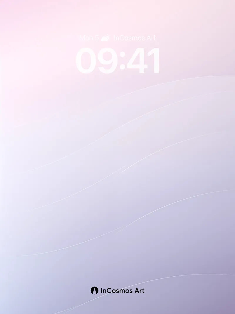 Soft Hush Gradient Wallpaper with Whispering Lines