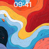 Fluid Color Waves Wallpaper wallpaper for iPhone, iPad & Mac