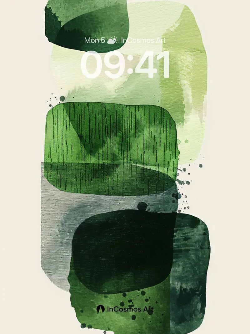 Moss Veil Wallpaper with Whispering Textures