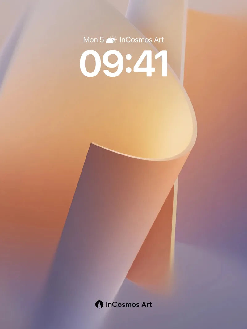 Serenity Fold Wallpaper with Soft Light Veil