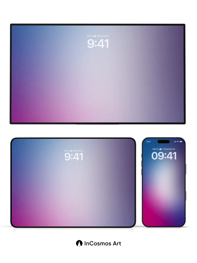 Luminous Gradient Wallpaper with Ethereal Hues