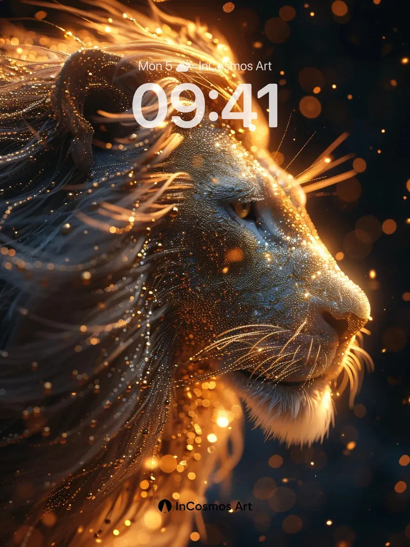 Golden Ember Wallpaper with Starlit Mane wallpaper for iPhone, iPad & Mac