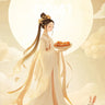 Lunar Serenity Wallpaper with Moonlit Rabbit wallpaper for iPhone, iPad & Mac