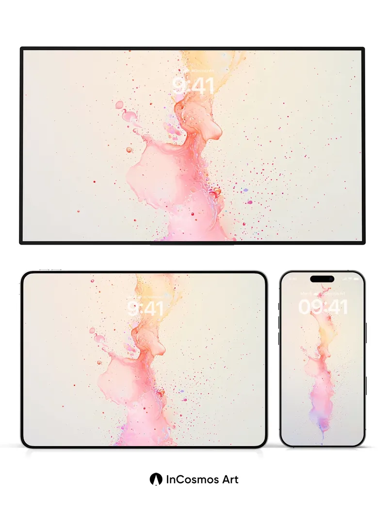 Luminous Veil Wallpaper with Ethereal Trails