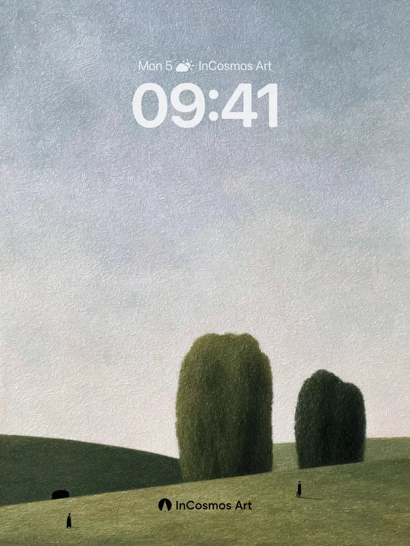 Serenity of Silent Hills Wallpaper with Whispering Trees wallpaper for iPhone, iPad & Mac