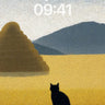Serenity in Gold Wallpaper with Silent Watcher wallpaper for iPhone, iPad & Mac