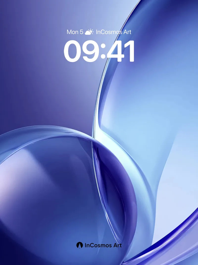 Luminous Flow Wallpaper with Ethereal Curves