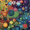 Cosmic Bloom Wallpaper with Swirling Orbs wallpaper for iPhone, iPad & Mac