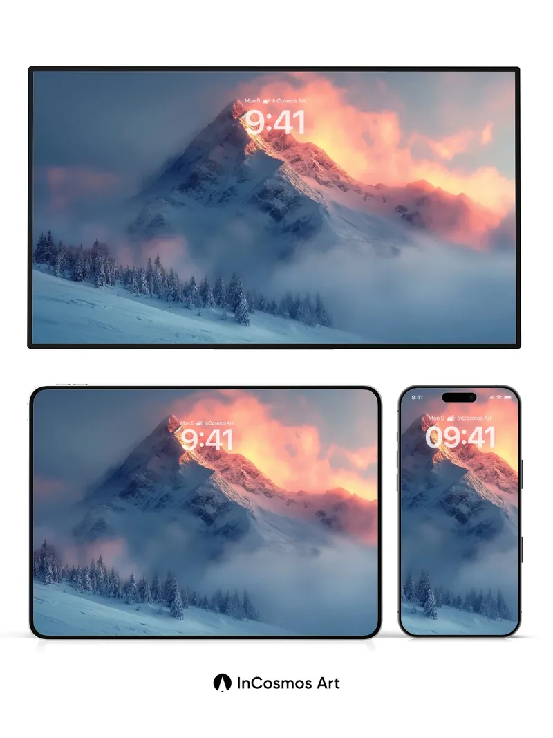 Crimson Peak Wallpaper with Frost-Whispered Light