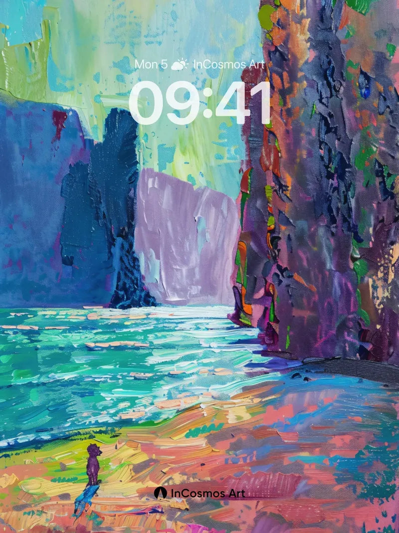 Canyon Mirage Wallpaper with Liquid Light