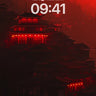 Crimson Reverie Wallpaper with Floating Temples wallpaper for iPhone, iPad & Mac
