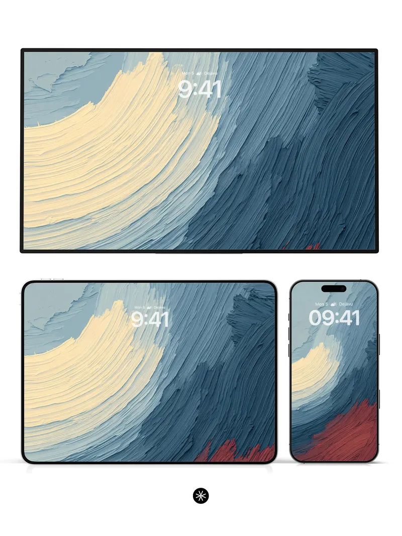 Dynamic Wave Abstract Wallpaper