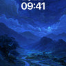 Starry River Wallpaper with Bioluminescent Wings wallpaper for iPhone, iPad & Mac