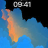 Gradient Flow Wallpaper with Ethereal Clouds wallpaper for iPhone, iPad & Mac