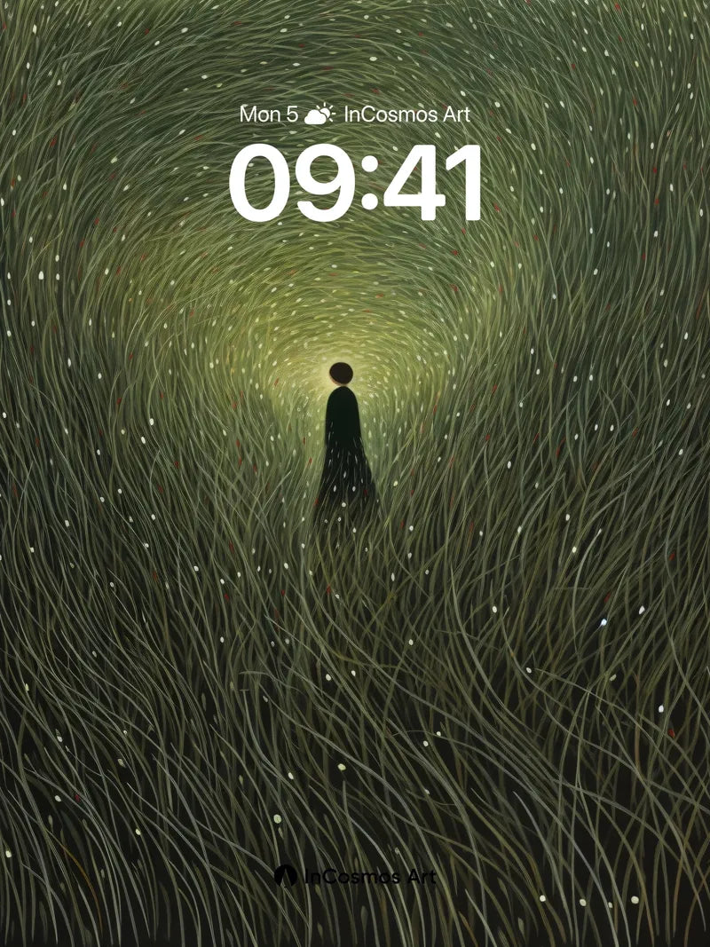 Whispering Tunnels Wallpaper with Starlight Threads