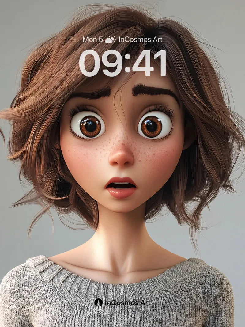 Wide-Eyed Wonder Wallpaper with Soft Light Touch