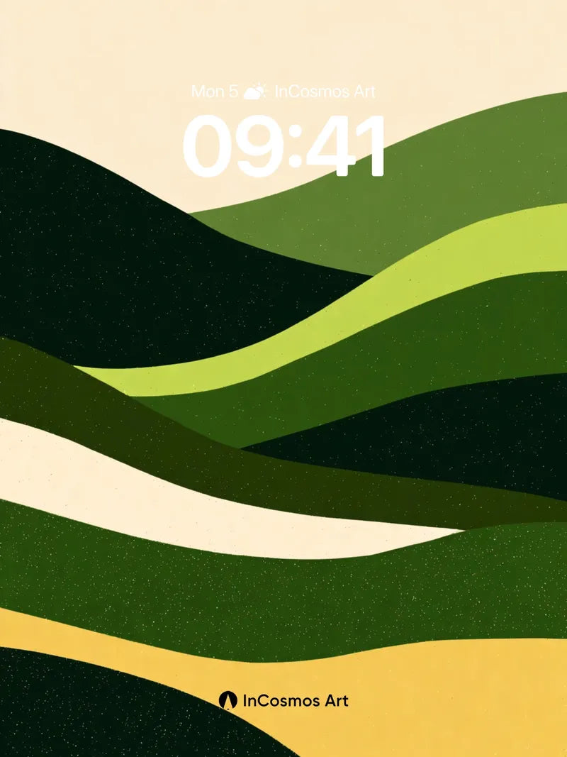 Serenity Ridge Wallpaper with Earth-Toned Flow