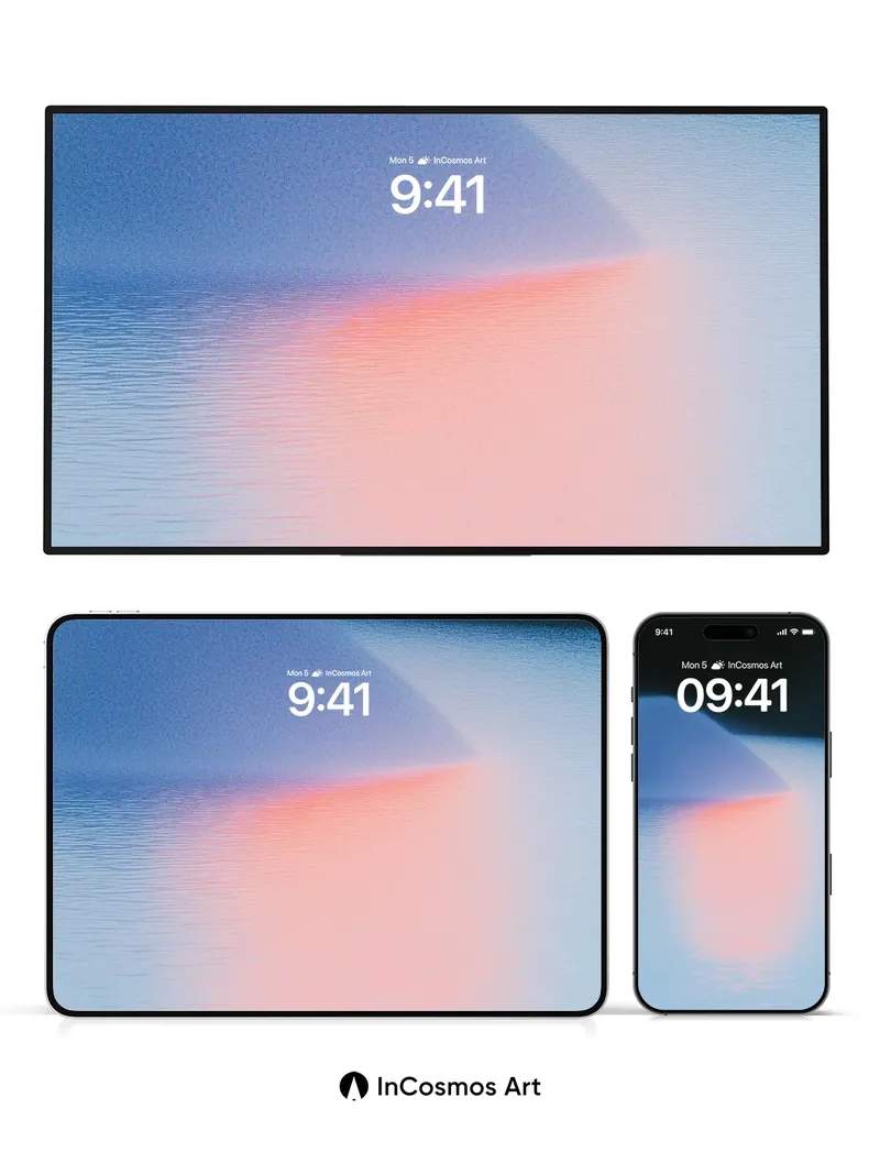 Serenity Mirage Wallpaper with Liquid Light