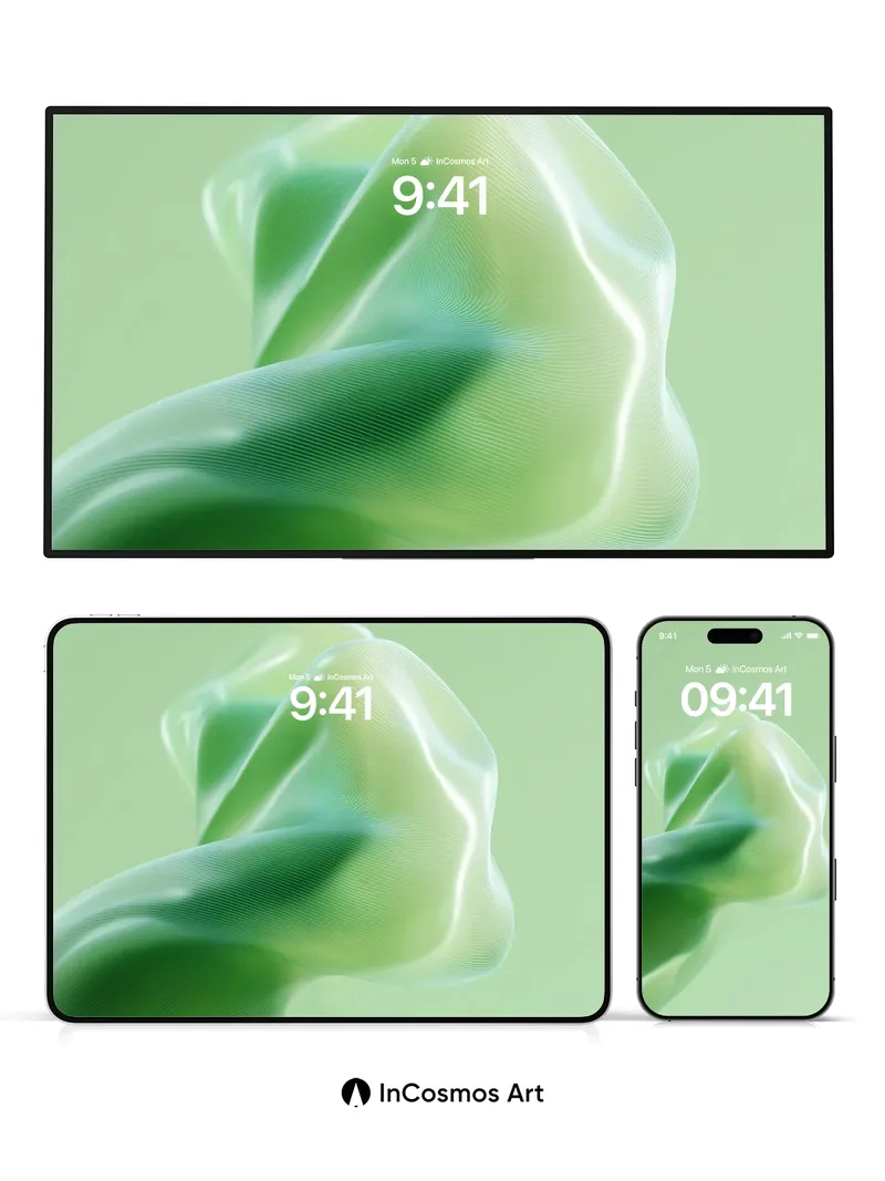 Luminous Veil Wallpaper with Ethereal Flow