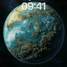 Celestial Sphere Wallpaper with Floating Forests wallpaper for iPhone, iPad & Mac