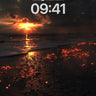 Ember Sunset Wallpaper with Molten Sparks wallpaper for iPhone, iPad & Mac