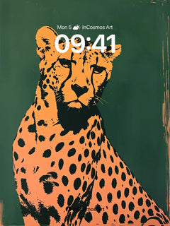 Copper Shadow Wallpaper with Velvet Depth, iPhone Duo cover screen