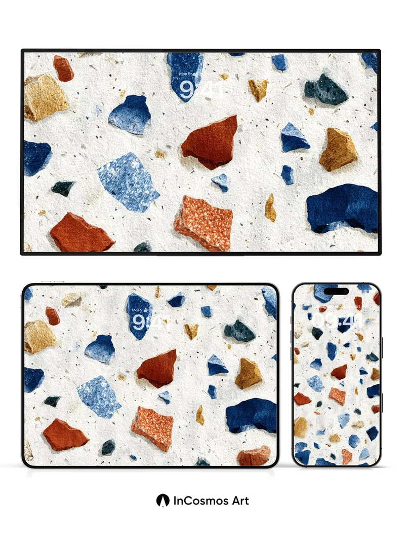 Terrazzo Reverie Wallpaper with Speckled Soul