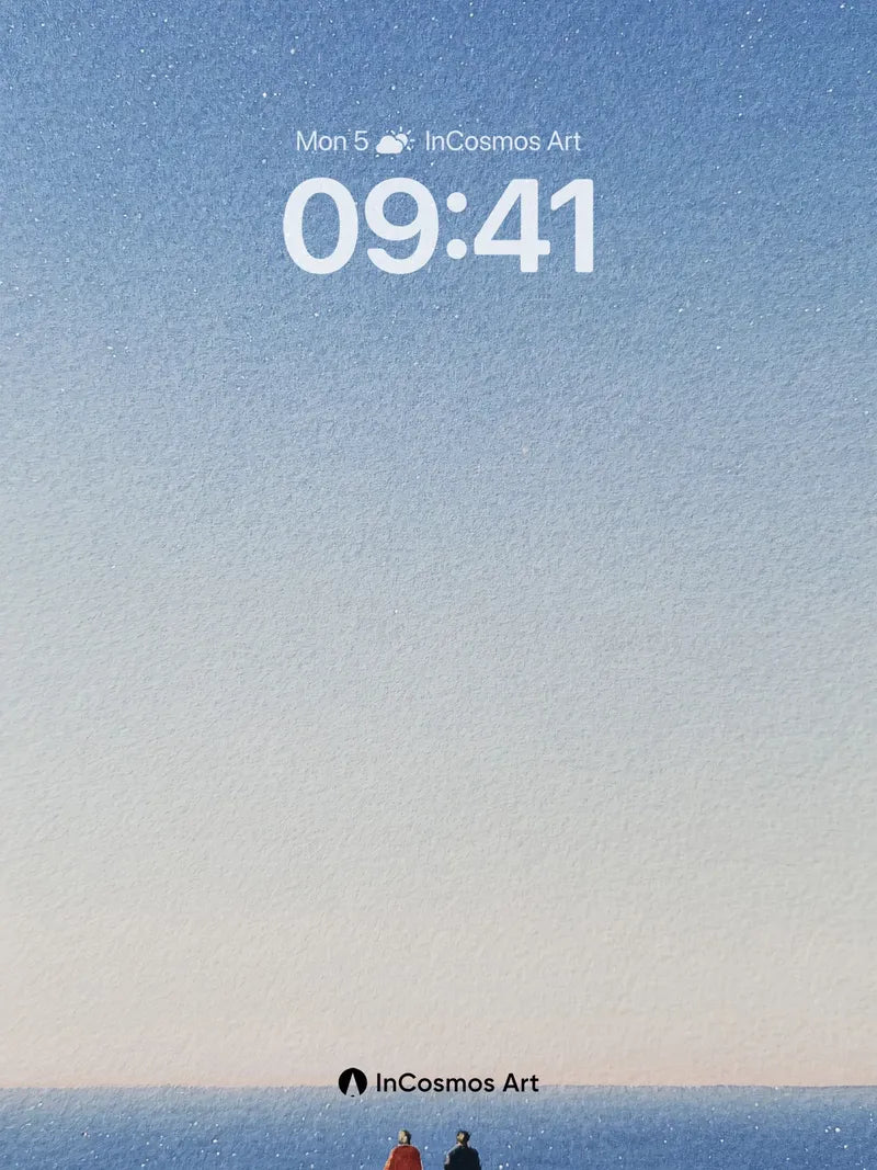 Serenity Horizon Wallpaper with Starlit Silence