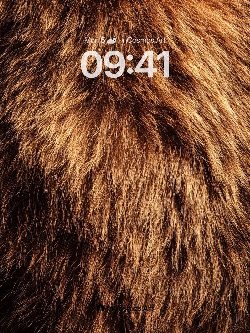 Warmth of the Wild Wallpaper with Rustic Fur