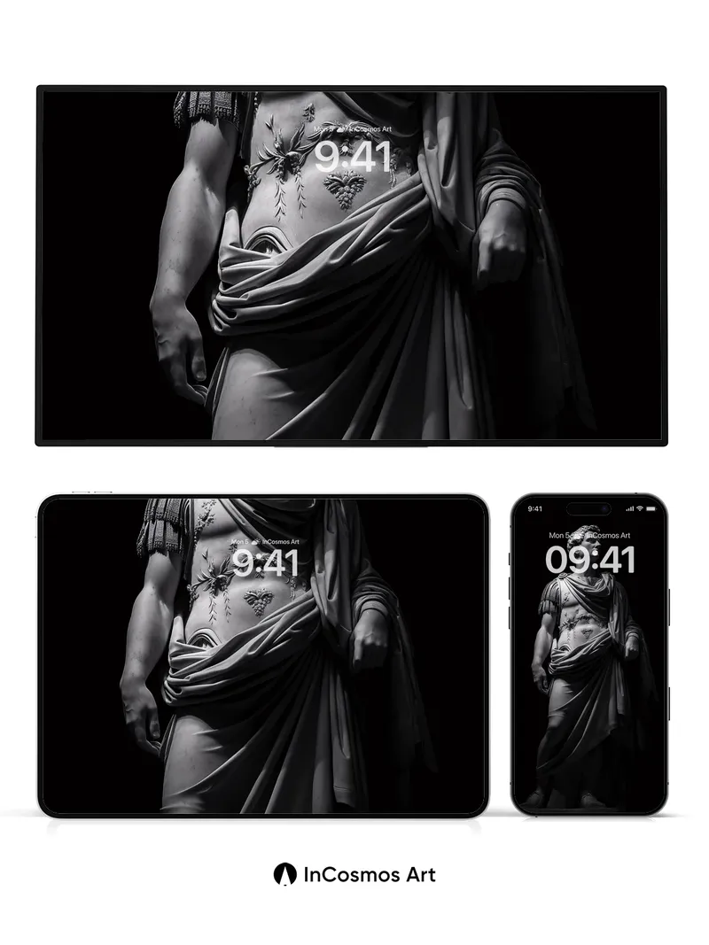 Stone Sentinel Wallpaper with Ancient Light