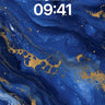 Midnight Marbled Wallpaper with Golden Veins wallpaper for iPhone, iPad & Mac