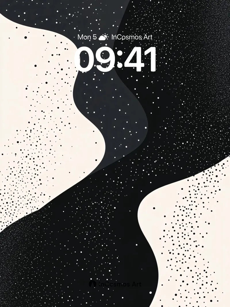 Cosmic Drift Wallpaper with Starlit Veins