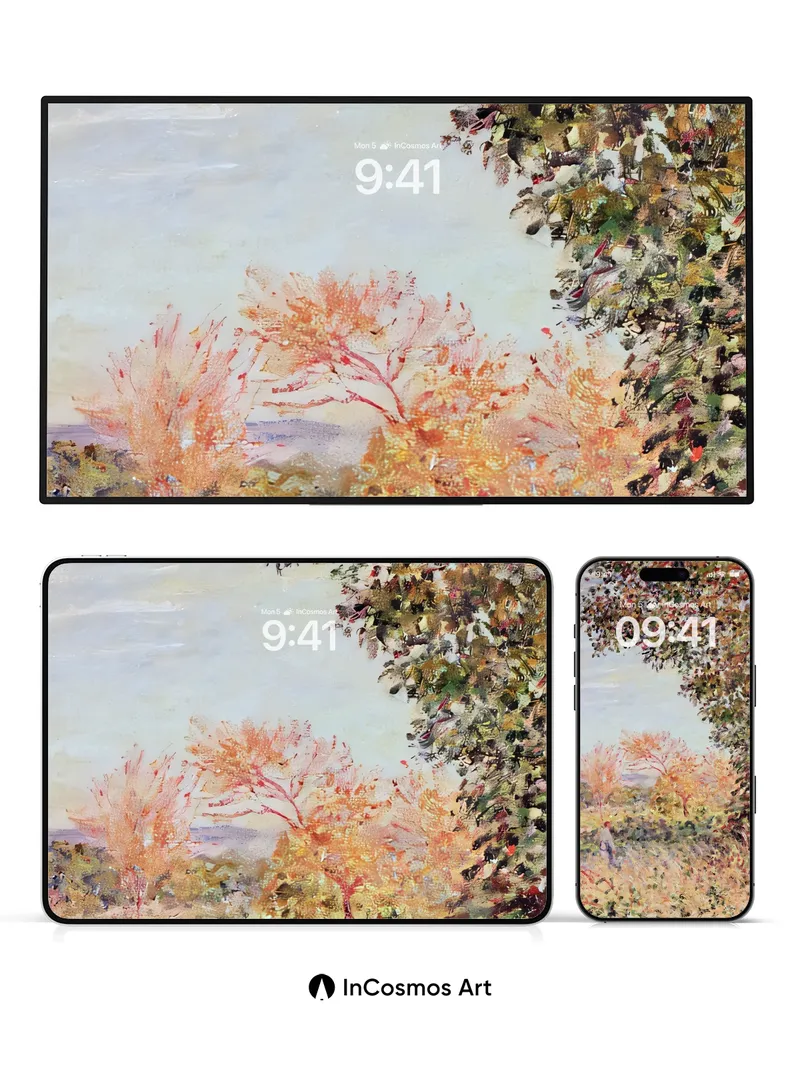 Autumn Hush Wallpaper with Dappled Light