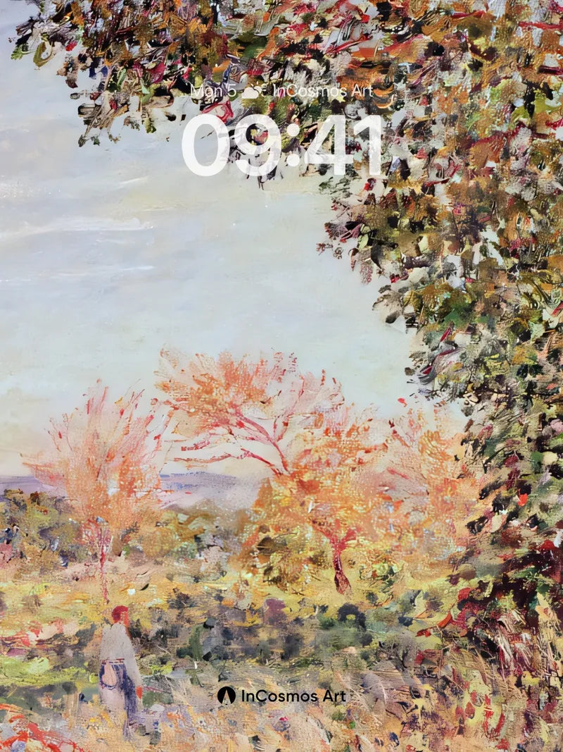 Autumn Hush Wallpaper with Dappled Light