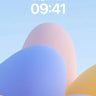Serene Gradient Wallpaper with Floating Forms wallpaper for iPhone, iPad & Mac