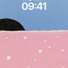Soft Cosmic Hush Wallpaper with Floating Bubbles wallpaper for iPhone, iPad & Mac